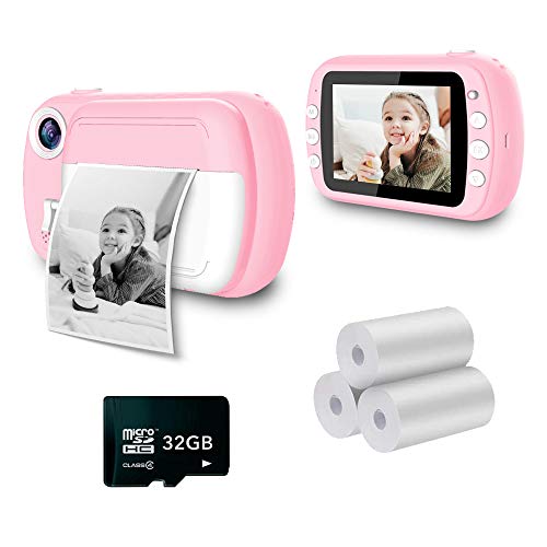 Máquina Fotográfica Instantânea I-PAINT P9 (Rosa - Li-Po 900 mAh) i-Paint World S.r.l. - Câmeras digitais - instantânea, impressão termal, li-po 900 mAh