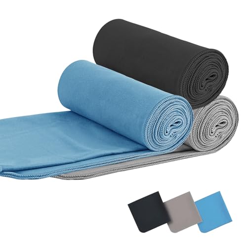 Toalha de Microfibra para Fitness 3 Unidades Abauoat - Toalhas de banho e panos de limpeza - microfibra, fitness, 3 unidades