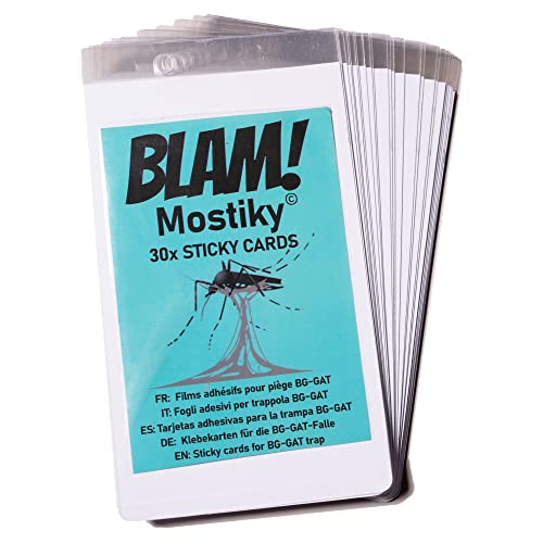 Mostikys - 30 Cartões Adesivos Compatíveis com Biogents Bg-Gat BLAM - Armadilhas de controle de pragas - 30 cartões, compatíveis, mosquitera, sem esforço
