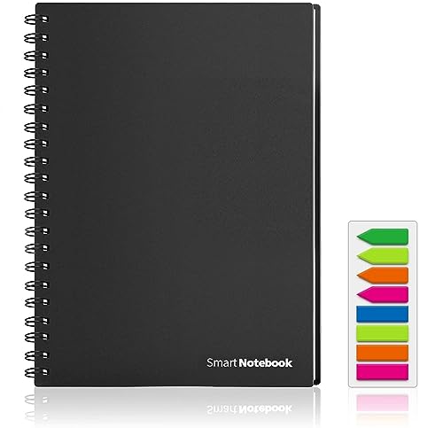 Caderno Inteligente Reutilizável HOMESTEC HOMESTEC - Cadernos e bloco de notas - reutilizável, páginas borráveis, a4, bolis, marcadores