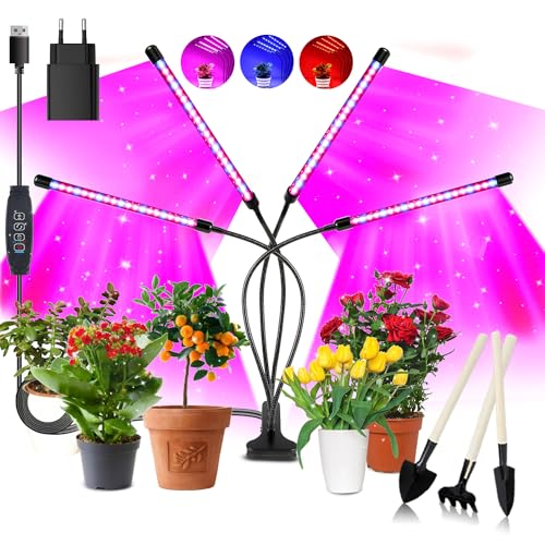 Iluminação para Plantas NIELLO 4-Headed Spectrum Complete LED Grow Light Niello - Luminárias Decorativas - iluminação, plantas, spectrum complete, led grow light