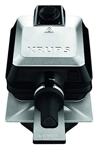 Máquina de Waffles KRUPS FDD95D10 (1200 W) Krups - Máquinas de waffle - 1200 W, antideslizante, preto/prata