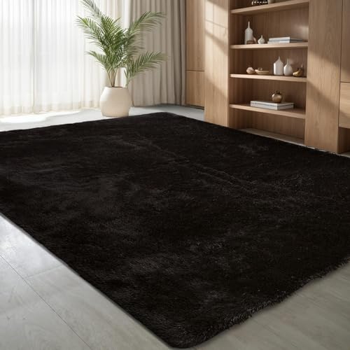 Tapete HOME & LIVING Jianandi (Preto - 120 x 170 cm) jianandi - Tapetes - 120 x 170 cm, preto, felpa macia, resistente