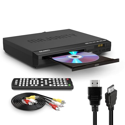 Reprodutor de Vídeo MAJORITY DV-100 (DVD) Majority - Áudio - dvd, hdmi, mp3, JPEG