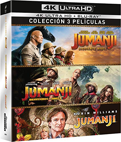 Jumanji 3-Pack (4K UHD) (Vídeo) SONY PICTURES HOME ENTERTAINMENT - Dvds e vídeos - 4k ultra hd, pack de 3 filmes, jumanji