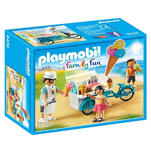 Conjunto de Brincar PLAYMOBIL Family Fun Ice Cream Cart PLAYMOBIL - Brinquedos - conjunto brincar, playmobil, family fun, ice cream cart, carrinho gelados, mota