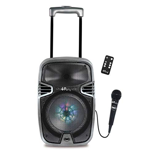 Coluna Bluetooth LEXIBOOK Iparty 2.0 (Autonomia: 10 horas) Lexibook - Sistemas de karaokê - coluna bluetooth, lexibook iparty 2.0, autonomia 10 horas, 120 W, design moderno, usb, bateria recarregável