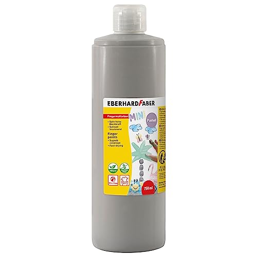 Tinta Lavável para Pintar com Dedos FABER-CASTELL Efa Cor Cinza Quente (750ml) Eberhard Faber - Meios de pintura - tinta lavável, pintar com dedos, faber-castell, efa cor cinza quente, 750ml, superfície