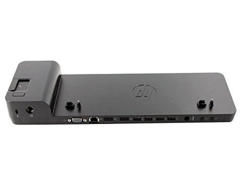 Suporte HP UltraSlim Docking Station 2013 em Preto HP - Estações de acoplamento para laptops - porta-dock, hp, preto, plástico
