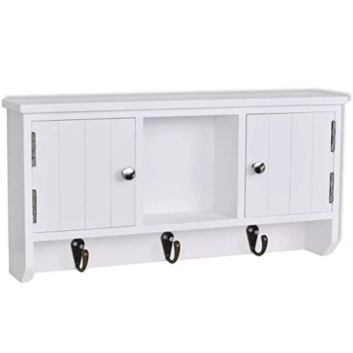 Armário de Parede Vidaxl Teca Macia 407742 Branco (40 X 8,5 X 20 Cm - Mdf) vidaXL - Armários de cozinha - armario, parede, vidaxl, teca macia, branco, MDF
