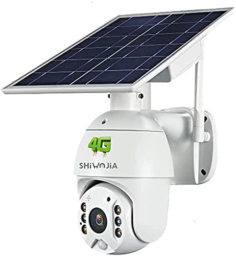 Câmara de segurança SHIWOJIA 1080P HD PTZ SHIWOJIA - Câmeras de vigilância - 1080p, PTZ, 4g lte, bateria recarregável, energia solar