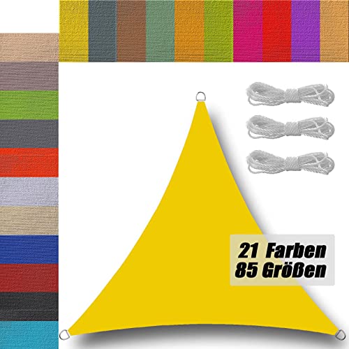 Toldo Vela Exterior Impermeável 1,5X1,5X1,5M Triangulares Amarelo Fluorescente Ufamiluk - Toldos e gazebos - impermeável, triangulares, amarelo fluorescente