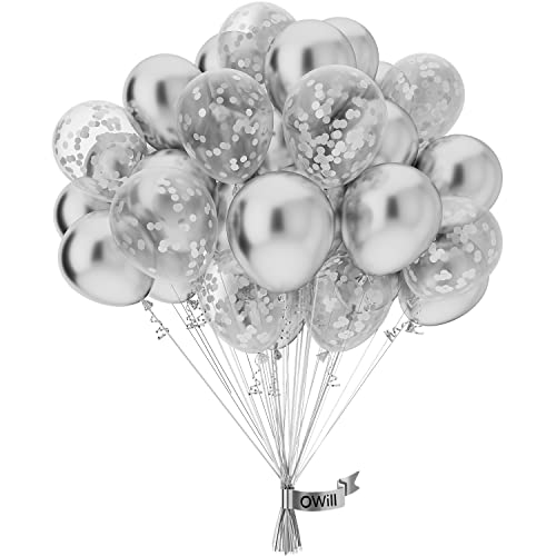 Globo de Comemoração O'WILL (50 Un - 10cm) OWill - Balões - polietileno, 10cm, corrente, 50 unidades