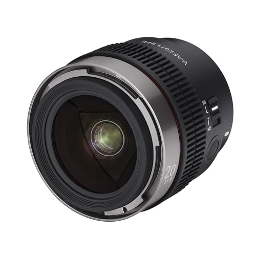 Objetiva SAMYANG V-AF 20mm T1.9 FE (Encaixe: Sony E - Abertura: f/22) Samyang - Lentes de câmera de vídeo - 20mm, t1.9, sony e, f/22