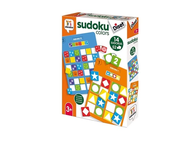 Jogo de Tabuleiro DISET Sudoku Cores (Idade Mínima Recomendada: 6 anos) Diset - Jogos - educativo, memória, concentração, capacidade lógica
