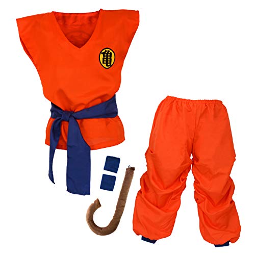Fato de Menino DISFRAZZES Dragon Ball (Tam: 5 a 7 anos) papapanda - Roupa - túnica, capa, 5-7 anos, 55 cm