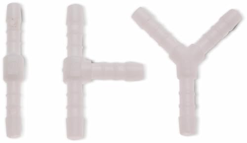 Conector para mangueiras de caucho e plásticos BGS 8790-5 BGS - Conectores de tubos - 5 mm, resistente ao combustível, pom branca