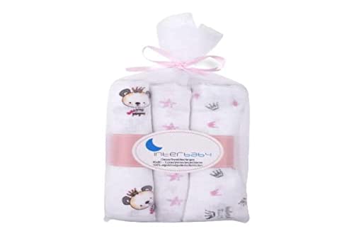 Fraldas de Encaixe INTERBABY Rosa (3 Un) Interbaby - Fraldas - encaixe, rosa, 3 unidades