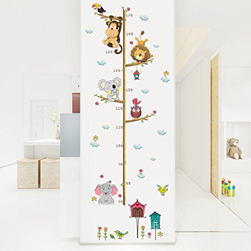 Quadro Decorativo para Bebé OPEN BUY Medidor de Altura Animais SamGreatWorld - Materiais de arte e artesanato - medidor de altura, animais, 20x15 cm