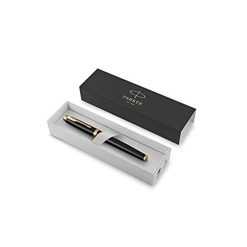 Caneta de Tinta Permanente PARKER IM Preto, Dourado PARKER - Canetas - tinta permanente, ponta inox, clip