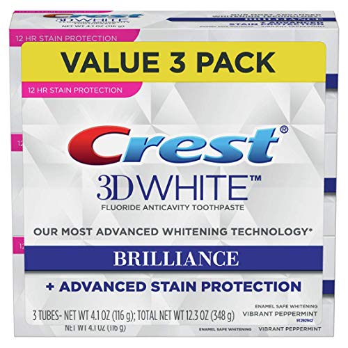 Pasta de Dentes CREST 3D White Brilliance Vibrant Peppermint (100 ml) Crest - Pasta de dentes - brilho, peppermint, 100 ml