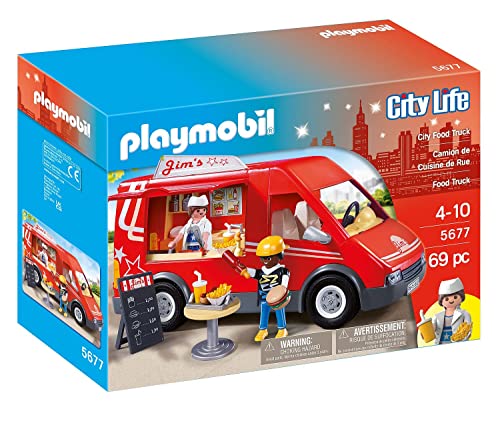 Playmobil City Life 5677 Camião com Comida (Idade Mínima Recomendada: 4 anos) PLAYMOBIL - Conjuntos de brinquedos - playmobil, city life, 5677, camião comida, 4 anos