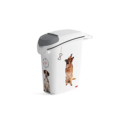 Comedouro para Cão Curver Love Pets Branco (10 kg) Curver - Recipientes de comida para animais de estimação - comedouro, cão, curver, love pets, branco