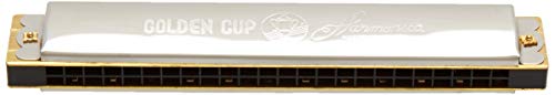 Harmonica Golden Cup Cromática 1040/40 Golden Cup - Instrumentos de sopro de madeira - harmonica, golden cup, cromática, 40 notas, qualidade de som