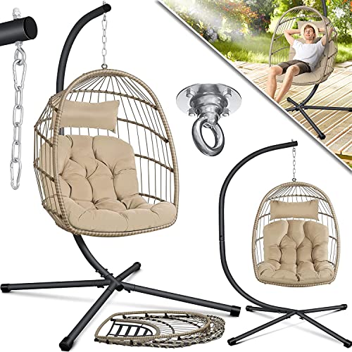 Baloiço Suspensivo KESSER Jungle (Castanho - 80x90x160 cm) KESSER - Móveis de exterior - confortável, moderno, elegante, almofadas macias