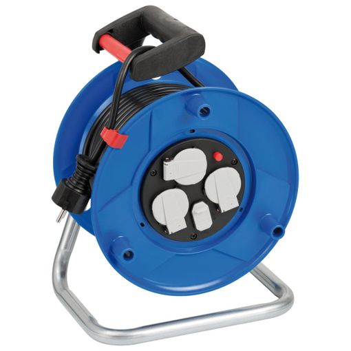 Brennenstuhl 1215050600 tomada CEE 7/3 Preto, Azul, Branco Brennenstuhl - Fios de extensão - cee 7/3, 3 saídas, 25m, preto, azul