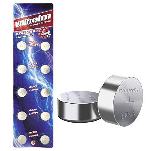 Pilhas Não Recarregáveis WILHELM AG13/147/LR44/SR44W/357/LR1154/V13GA Wilhelm - Baterias - litio, 1,5v, 165mAh, 11,6mm