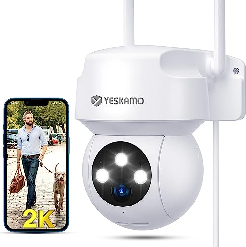 Câmara de Vigilância YESKAMO 2K | Branco YESKAMO - Câmeras de vigilância - câmera, vigilância, branco