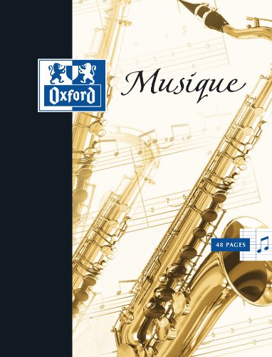 Caderno OXFORD Music Book (Branco - A4 - Quadriculado - 21x29.7cm) Oxford - Cadernos e bloco de notas - quadriculado, a4, 21x29.7cm, durável
