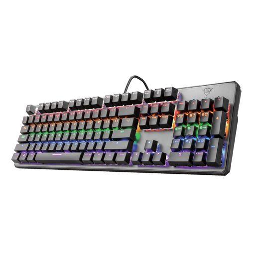 Teclado Gaming com Fios Trust Gxt 865Asta Preto Azul Trust - Teclados - gaming, fios, preto azul