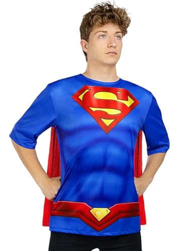 Fato de Homem DISFRAZZES Superman Vermelho (Tam: M) Funiglobal - Brinquedos - superman, vermelho, homem