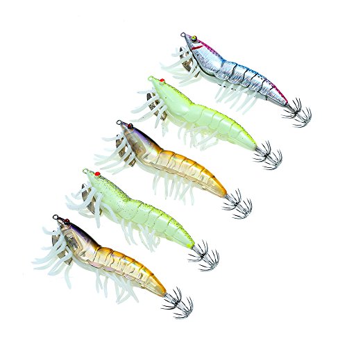 Lixadas para a Pesca 3-5-43 Peças Sinal de Calamari Lixada - Isca e anzol - 3-5 peças, sinal de calamari, camarão real, proteção