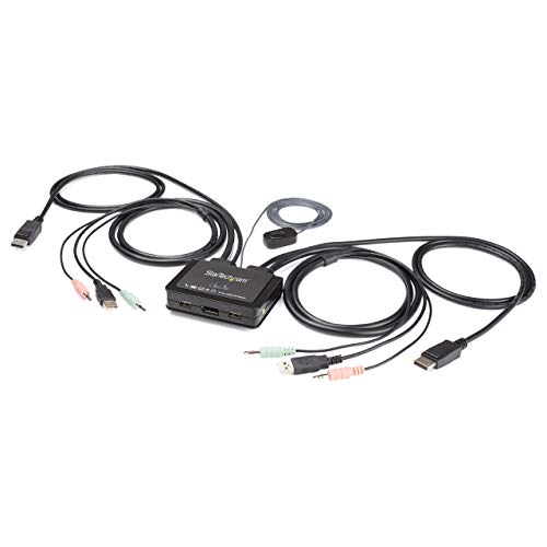 StarTech.com SV211DPUA4K cabo KVM Preto 1,8 m STARTECH - Acessórios de computador - kvm, preto, 18m