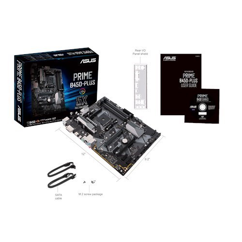 Motherboard ASUS Prime B450-Plus (Socket AM4 - AMD B450 - ATX) ASUS - Placas-mãe - asus, prime b450-plus, socket am4, amd b450, ATX