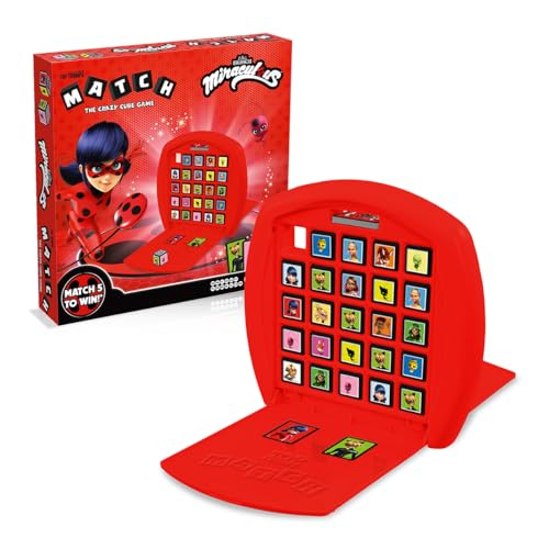 Jogo de tabuleiro SPIN MASTER Match Miraculous (4 anos) Winning Moves - Jogos - parejas, imagens, personagens, jogo de tabuleiro