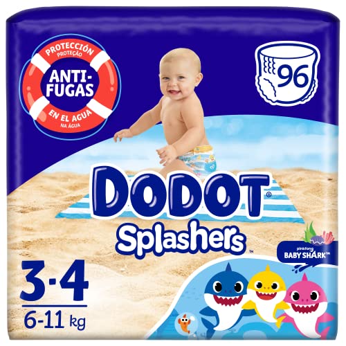 Fraldas de Bebé DODOT Splashers T3 (96 unidades) DODOT - Roupa - fraldas, Splashers, t3, 96 unidades, anti-fugas, comodidade