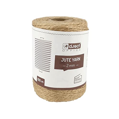 Fita Decorativa DRECT 100M YUTE NATURAL MARROW Leviatan - Barbante - 100m, yute natural, verde, resistente