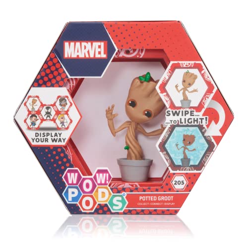 Figura de Ação AVENGERS Pod Potted Groot Marvel (Idade Mínima Recomendada: 4 anos) WOW STUFF - Brinquedos - luz, som, figura coletiva, pod