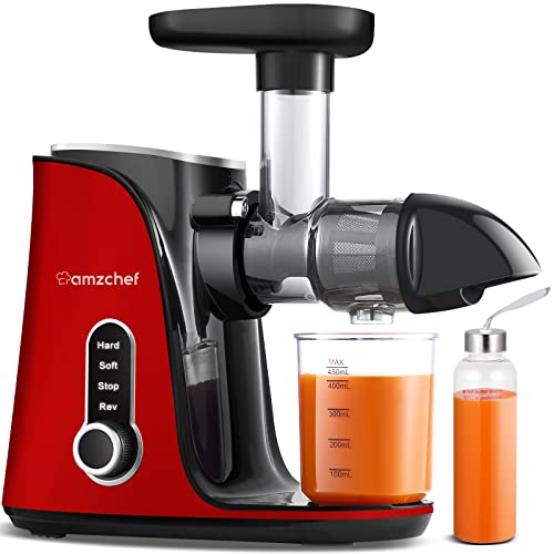 Liquidificador AMZCHEF 001 (200 W - Vermelho) AMZCHEF - Centrifugadoras - 0,8 l, 2 velocidades, inox, 200 W