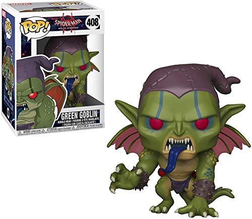 Figura FUNKO POP Marvel Spiderman: Into The Spiderverse- Green Goblin Funko - Bonecos de ação e brinquedo - pvc, 9 cm, green goblin