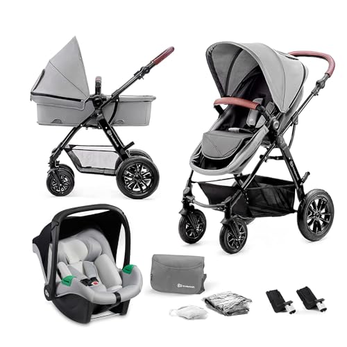 Carrinho KINDERKRAFT Moov Grey (3 em 1 - Até: 22 Kg) KINDERKRAFT - Móveis para bebês e crianças pequenas - 3 em 1, até 22 kg