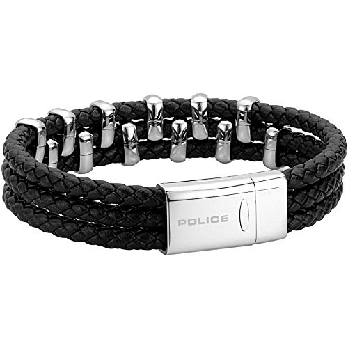 Armband POLICE Norrebro (Universal - 3.5 x 8 cm) Police - Pulseiras - universal, 18 cm, preto, prateado