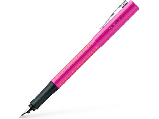 Esferográfica FABER-CASTELL Grip 2010 Laranja, Rosa Faber-Castell - Canetas - design moderno, tinta permanente, traço médio, ponta redonda