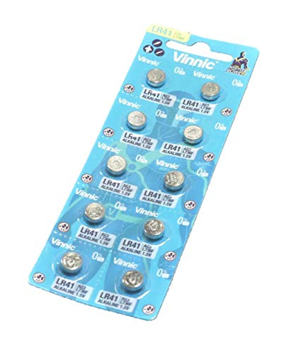 Pilhas Não Recarregáveis VINNIC LR41 (L736) Vinnic - Baterias de uso geral - não-recarregável, 1,5v, 70mAh, preto