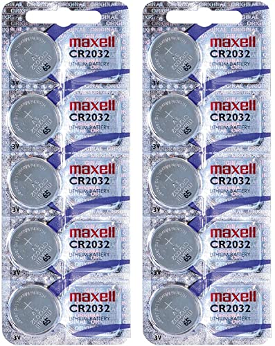 Pilhas Não Recarregáveis MAXELL CR2032 (10 unidades) Maxell - Baterias - 220 mAh, 3 V, cr2032, 10 unidades