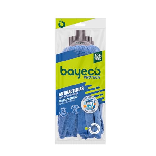 Mopa BAYECECO Copptech Antibacterias (Azul) 4 GASA SL - Cabeças de esfregão e recargas - antibacterianos, microfibras, azul